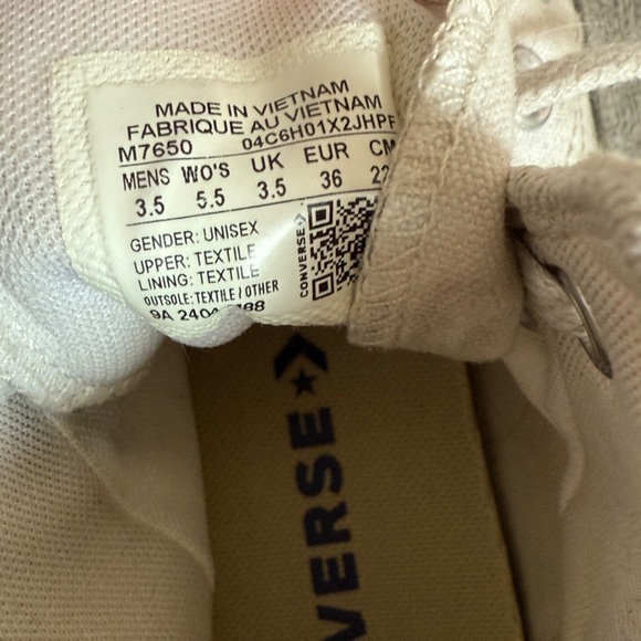 Converse White High Top Sneakers - Picture 6 of 8